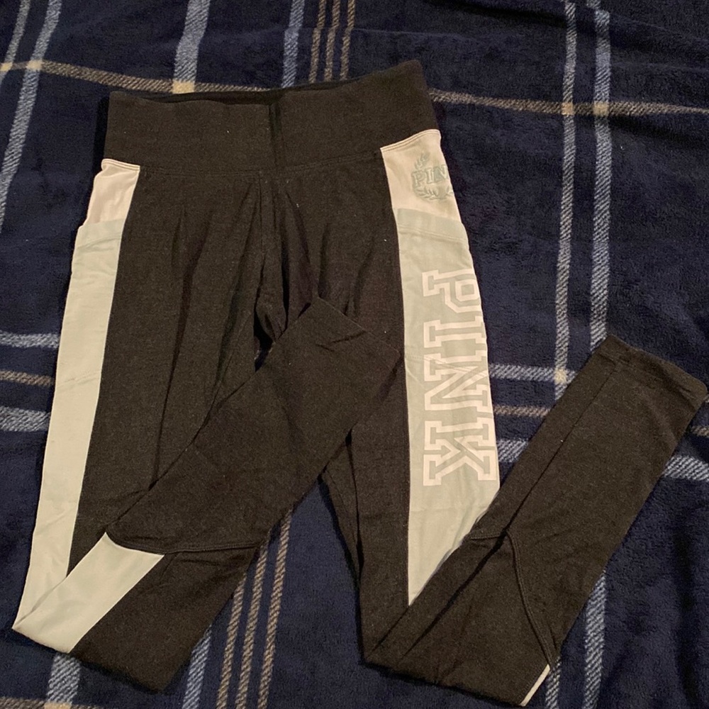 Pink Victoria Secret gray white and pale blue